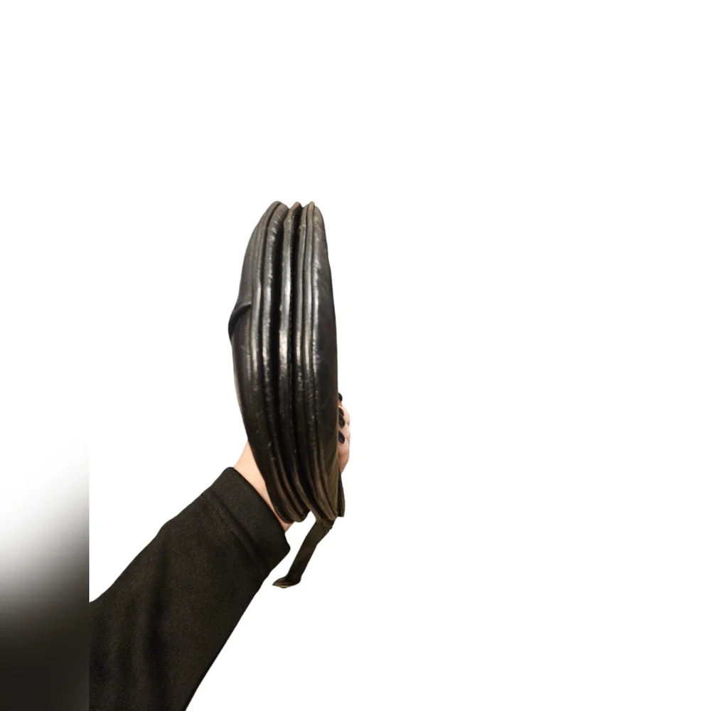 Burberrys 1980s Double flap Black leather crossbody - Picture 6 of 10